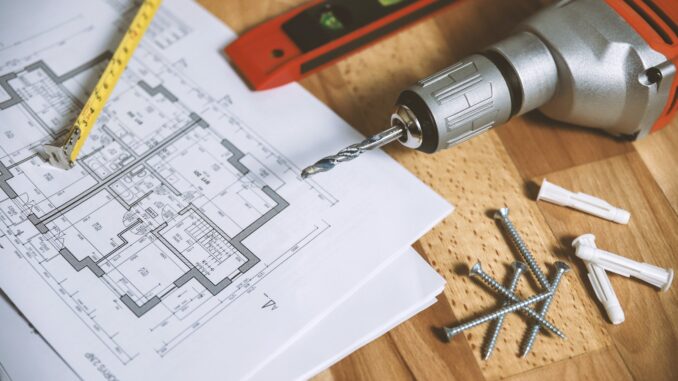 Floor Plan on Table